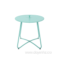 45cm Metal Round Outdoor Side Table with Handle